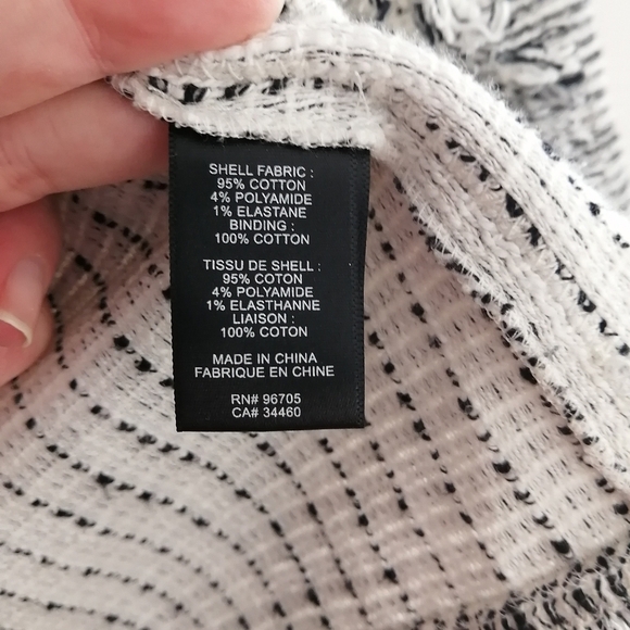 Rebecca Taylor Bouclé Tweed Top Fringe Hem Round Neck Heather Gray Blouse 6 - Picture 13 of 16